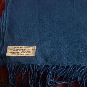 Pashmina Ocean Blue Shawl